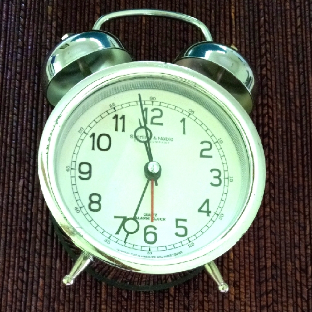 Sterling & Noble Battery-Operated Alarm Clock